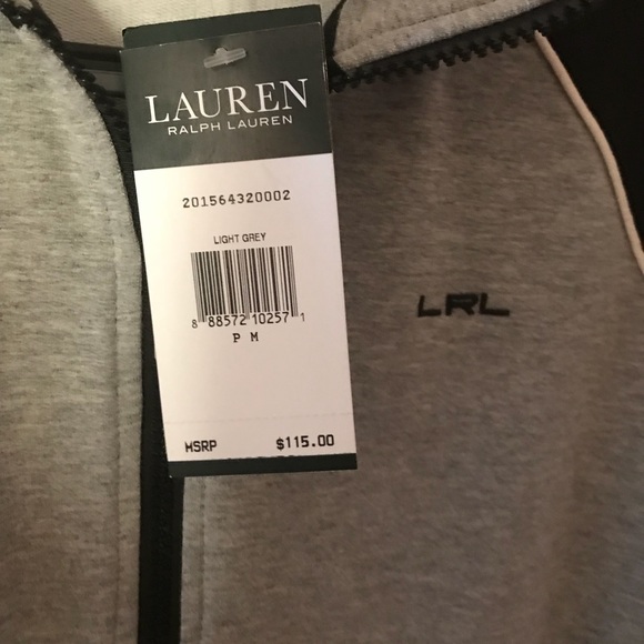 Lauren Ralph Lauren light grey and black sweater - Picture 3 of 4